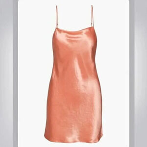 Aritzia Babaton Romero Slip Dress  Pink Grapefruit Coral Size XL